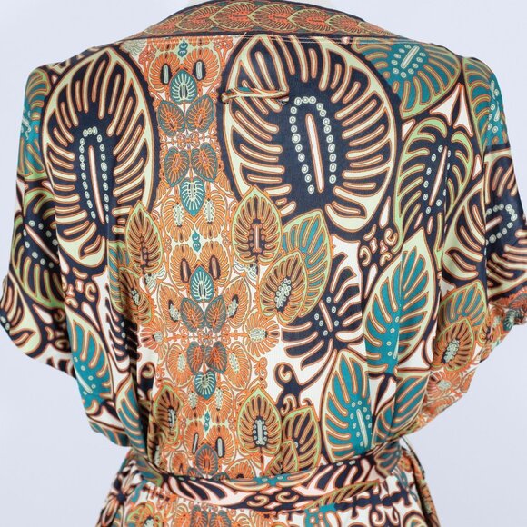 Jean Paul Gaultier Soleil M / L dress tunic top skirt palm print long - Picture 12 of 16